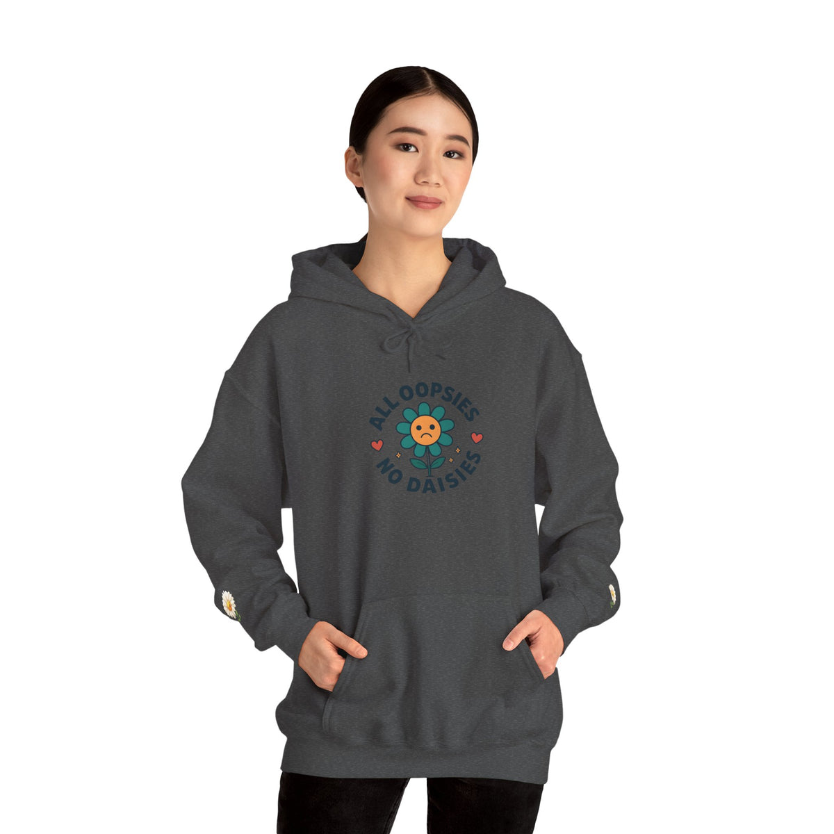 Psychedelic Floral Hoodie, Cozy Sweatshirt for Casual Style, Gift for Flower Lovers, Cute Streetwear, Spring Fashion, Art Tee