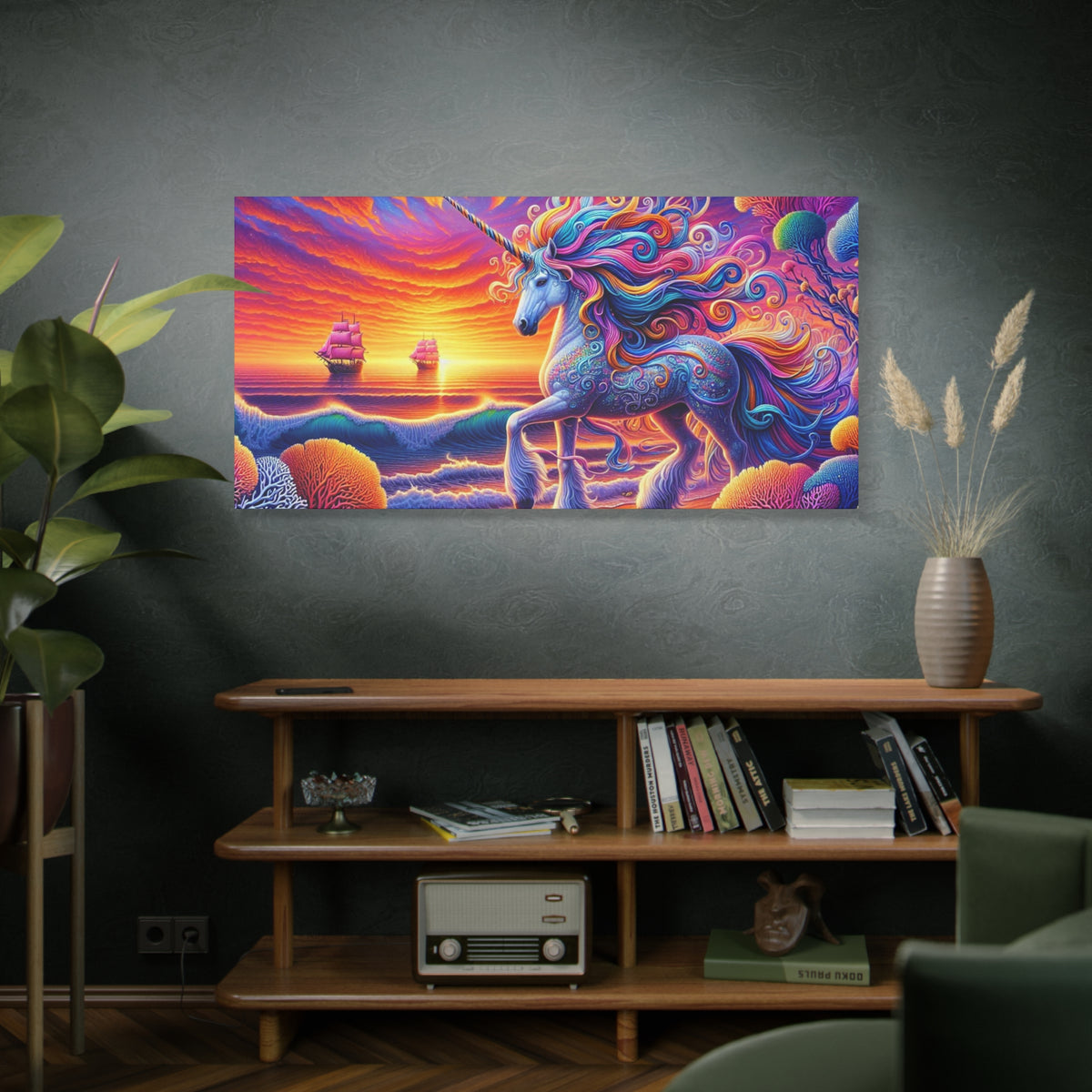 Matte Canvas, Stretched, 1.25" Unicorn