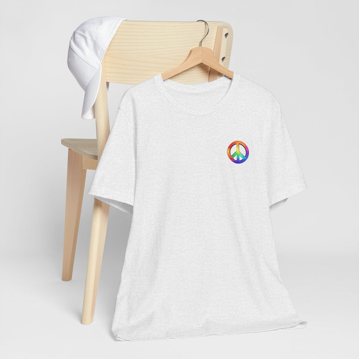 Peace Sign Tie-Dye Tee — Rainbow Hippie Peace Symbol T-Shirt