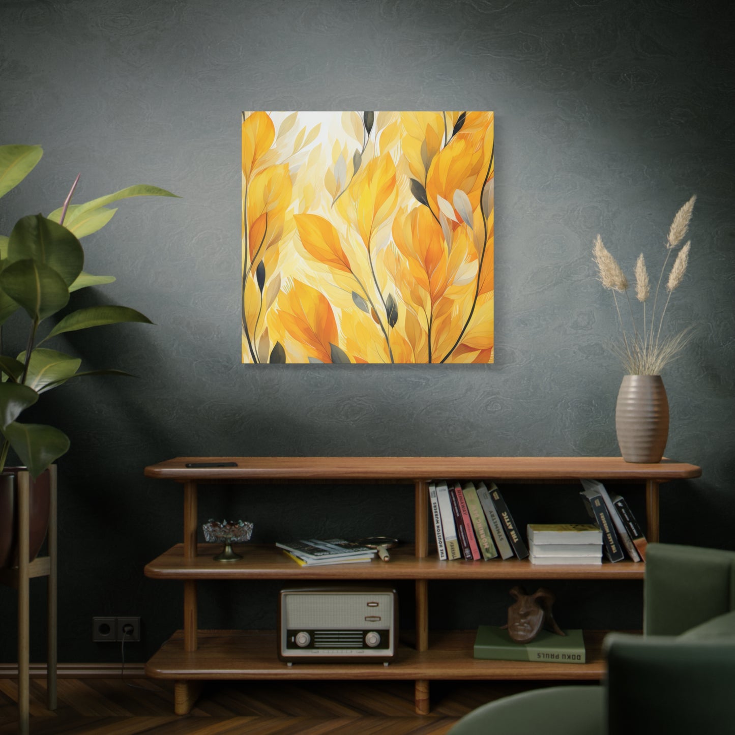 Gorgeous Yellow Matte Canvas Art Print, Stretched, 1.25"