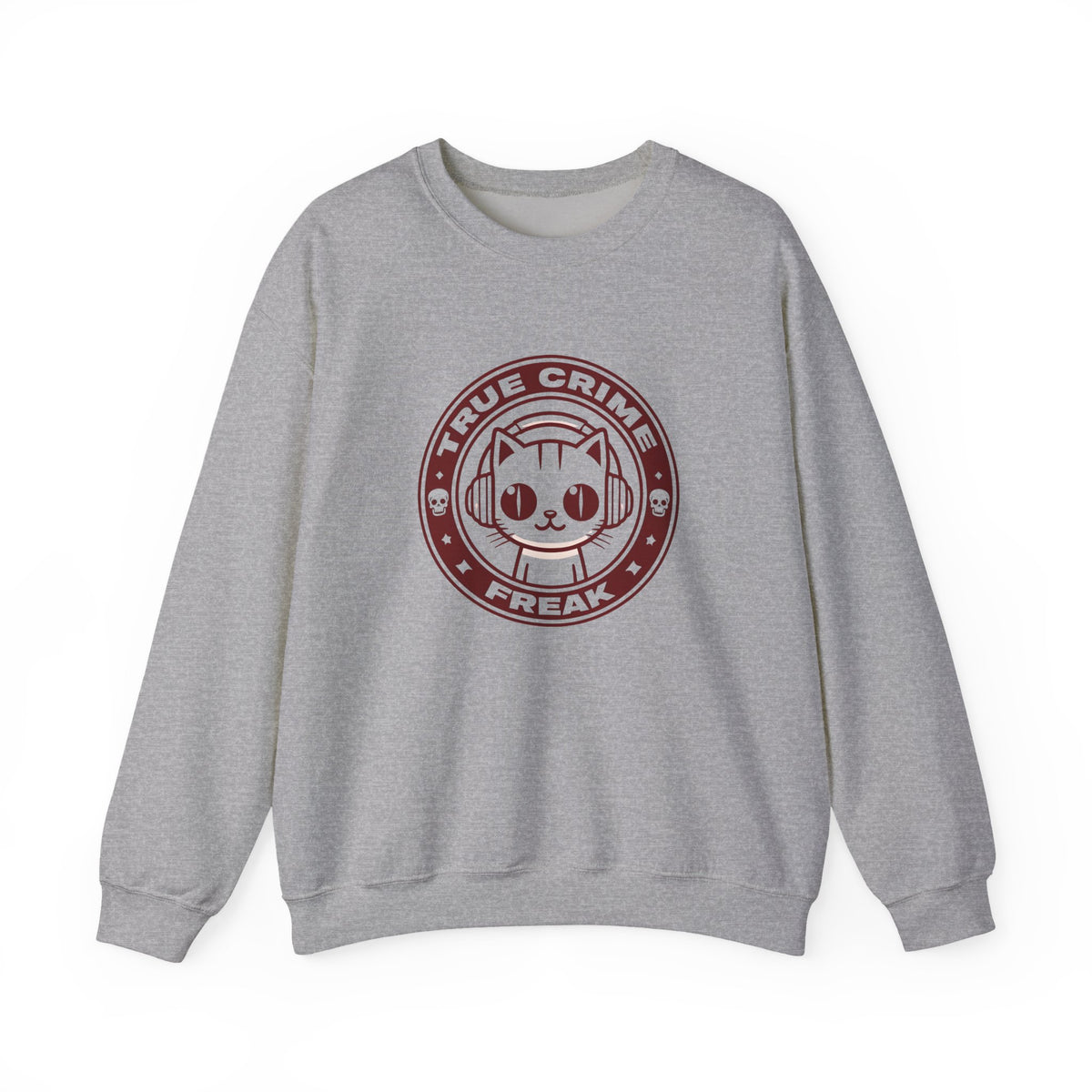 True Crime Freak Cat Crewneck Sweatshirt