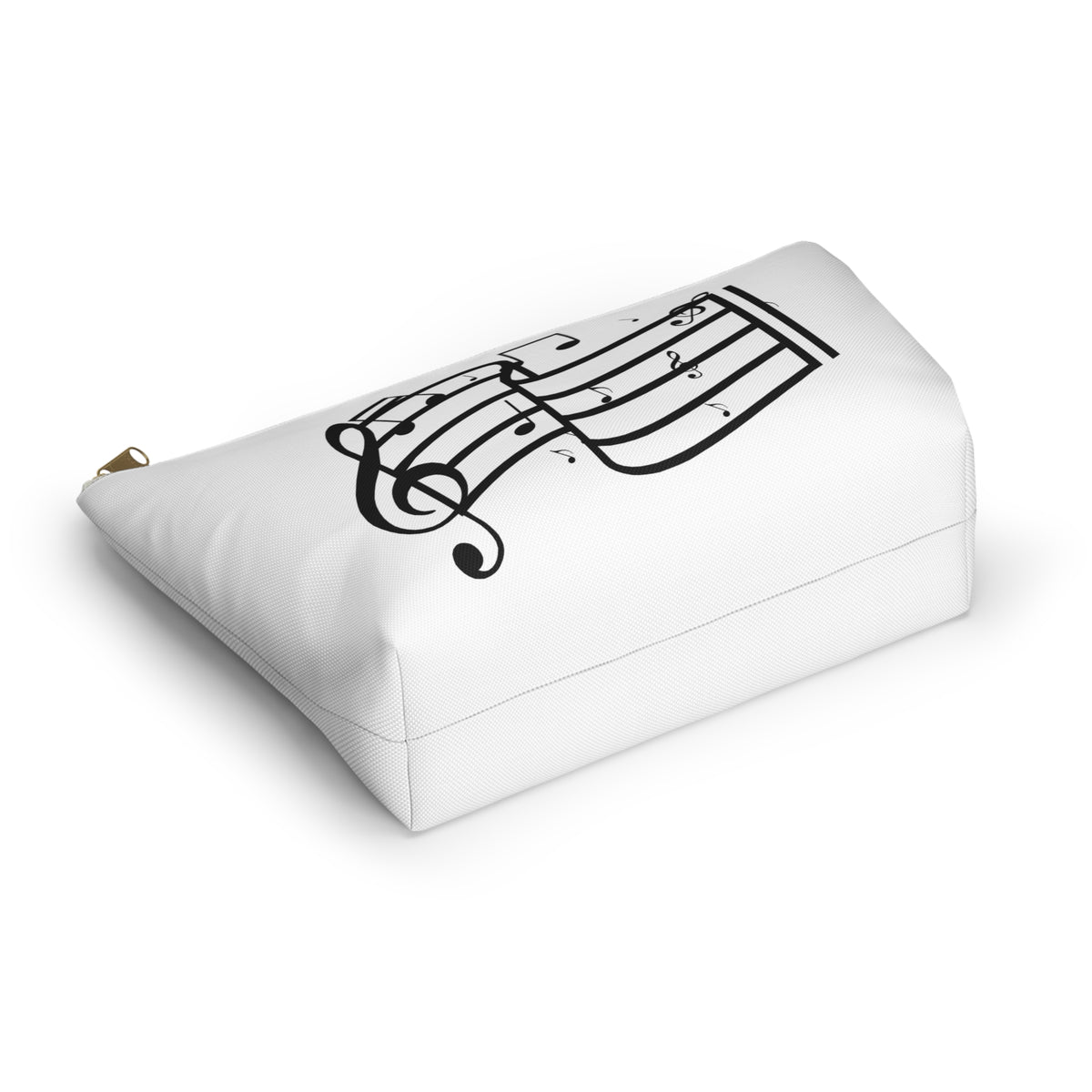 Music Notes Accessory Pouch — T-Bottom Makeup & Gadget Organizer