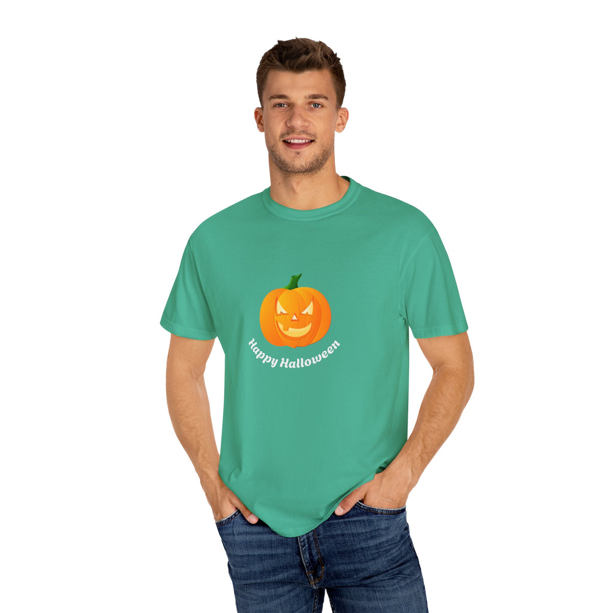 Halloween Pumpkin T-Shirt, Unisex Fall Shirt, Spooky Tee, Autumn Casual Wear, Trick or Treat Costume