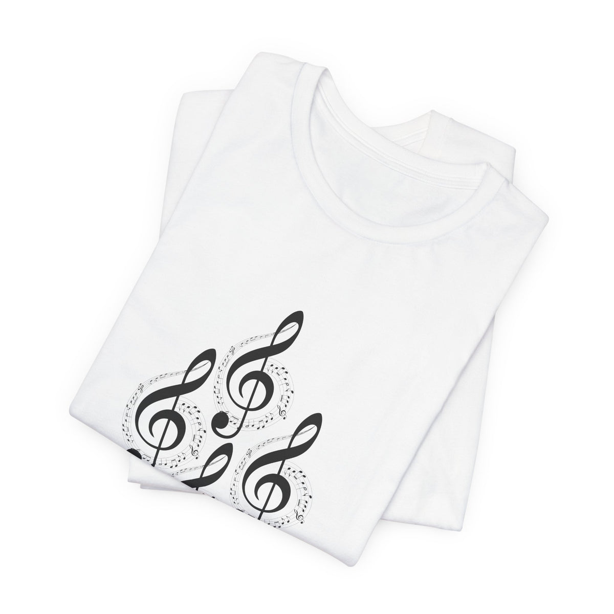 Musical Notes Tee - Perfect for Music Lovers, Casual Wear, Concerts, Festivals, Unique Gift Idea