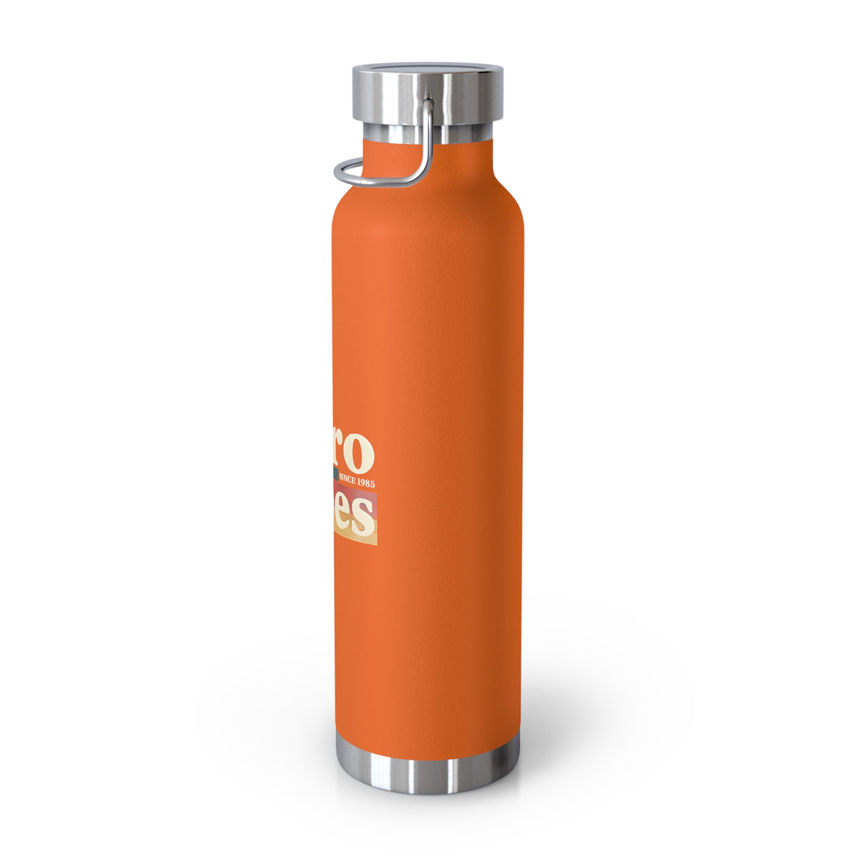 Retro Vibes Insulated Water Bottle, 22oz - Trendy Travel Flask, Stylish Hydration Gift for Fitness Lovers, Eco-Friendly Beverage Container