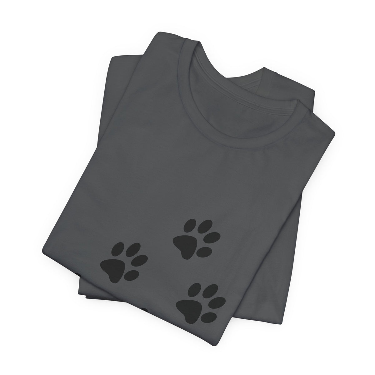Paw Print Short Sleeve Tee | Unisex Animal Lover Shirt, Pet Owner Gift, Casual Wear, Gifts for Dog Lovers, Comfortable T-Shirt