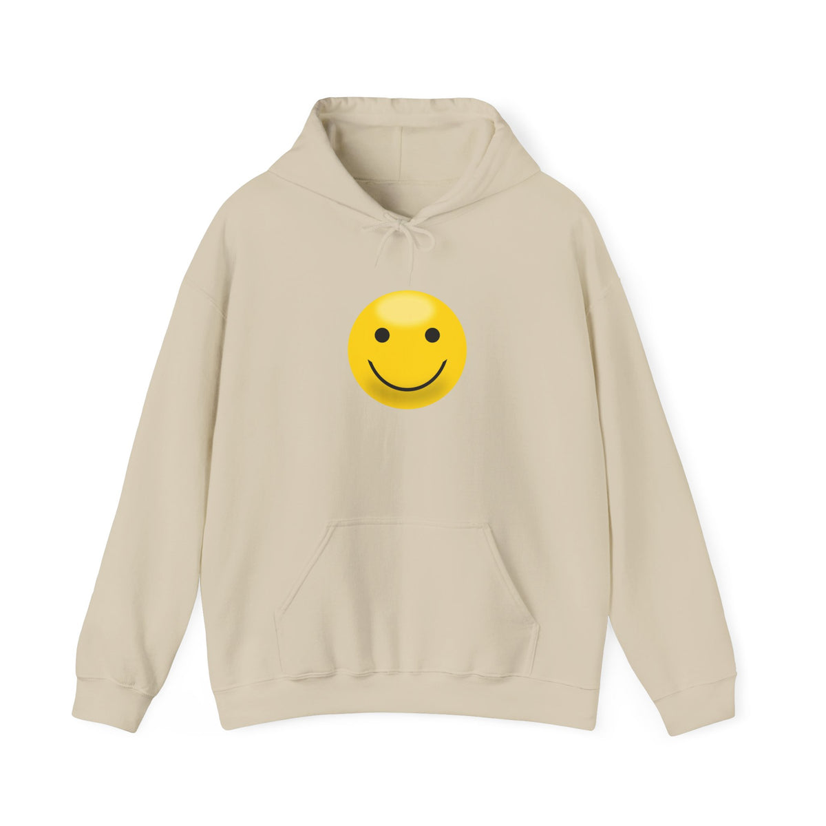 Smiley Face Hooded Sweatshirt, Unisex Cozy Hoodie