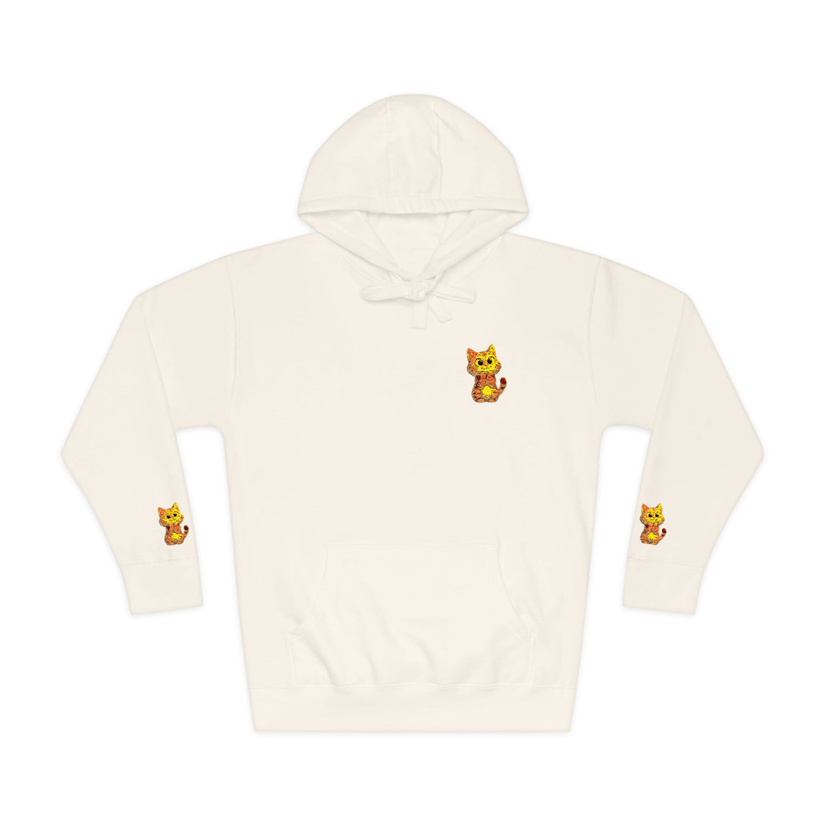 Cozy Fleece Hoodie with Cute Animal Design, Unisex Sweatshirt for Casual Outings, Gifts for Animal Lovers, Perfect for Fall and Winter