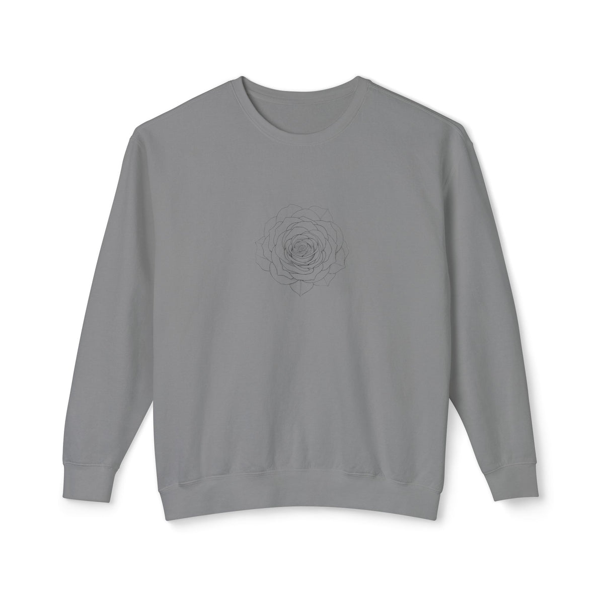 Minimalist Floral Crewneck Sweatshirt, Cozy Unisex Pullover, Casual Spring Apparel, Perfect Gift for Her, Everyday Comfort