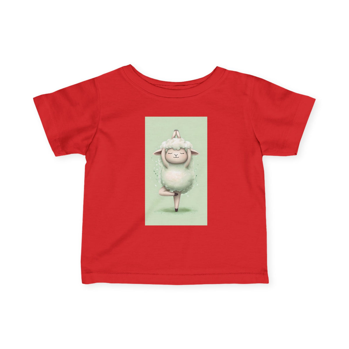 Infant Tee — Cute Ballet Sheep Baby Shirt ("Little Ballerina" Design)