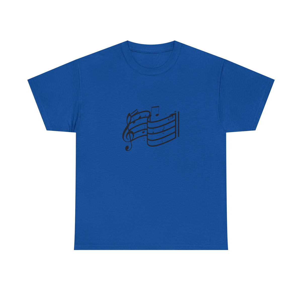 Music Notes T‑Shirt — Minimalist Sheet Music Tee for Musicians & Music Lovers