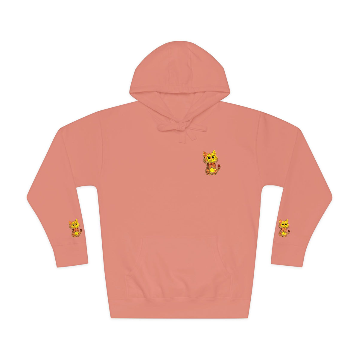 Cozy Fleece Hoodie with Cute Animal Design, Unisex Sweatshirt for Casual Outings, Gifts for Animal Lovers, Perfect for Fall and Winter