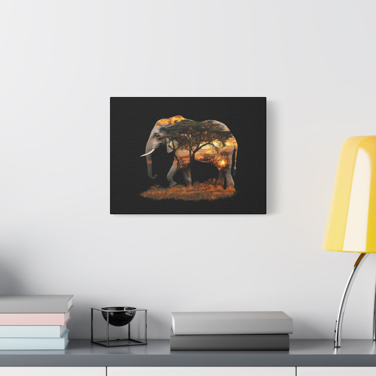 Elephant Tree Matte Canvas Art