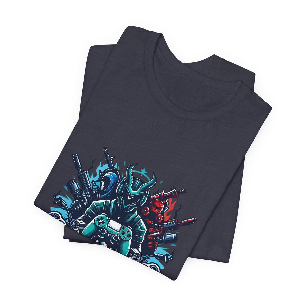 Gaming Controller Emblem Tee — Esports Gamer Graphic T-Shirt