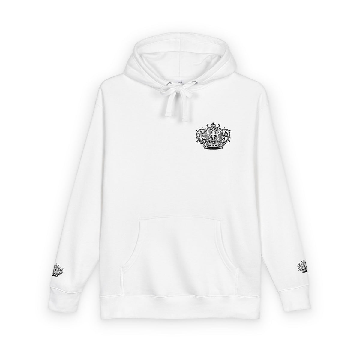 Crown Floral Unisex Fleece Hoodie | Cozy Streetwear, Perfect Gift for Him & Her, Autumn Fashion, Casual Wear, Trendy Outfit
