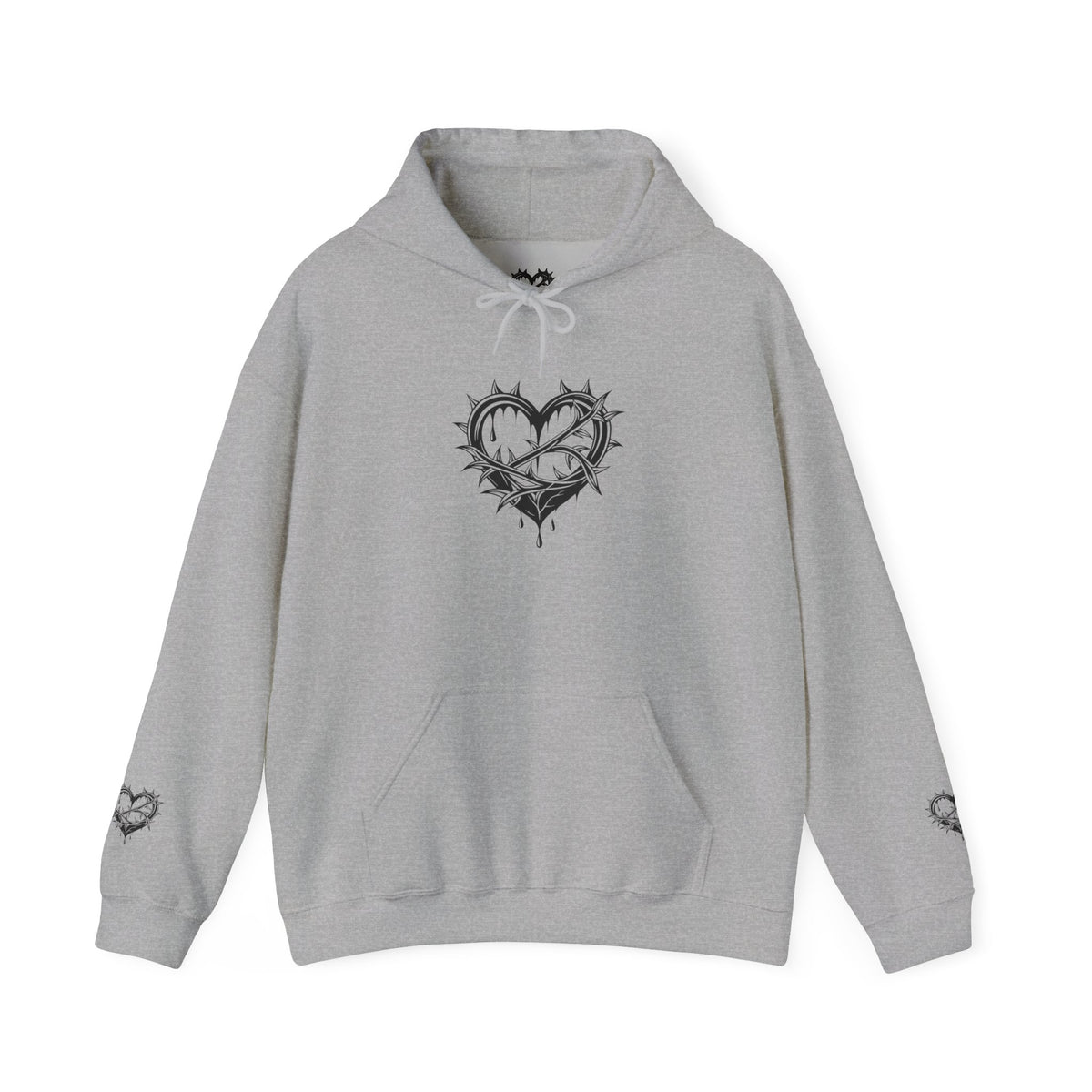 Chic Hooded Sweatshirt with Heart Design - Cozy Streetwear, Perfect Gift for Friends, Casual Style, Empowering Sayings, Unisex Fashion