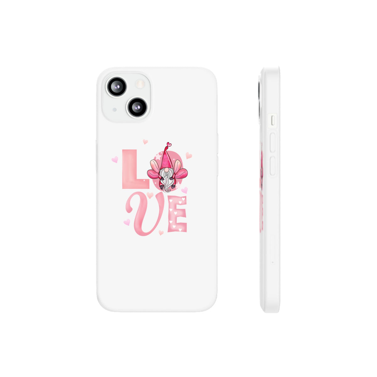 Love Gnome Phone Case — Cute Pink Valentine Flexi Case