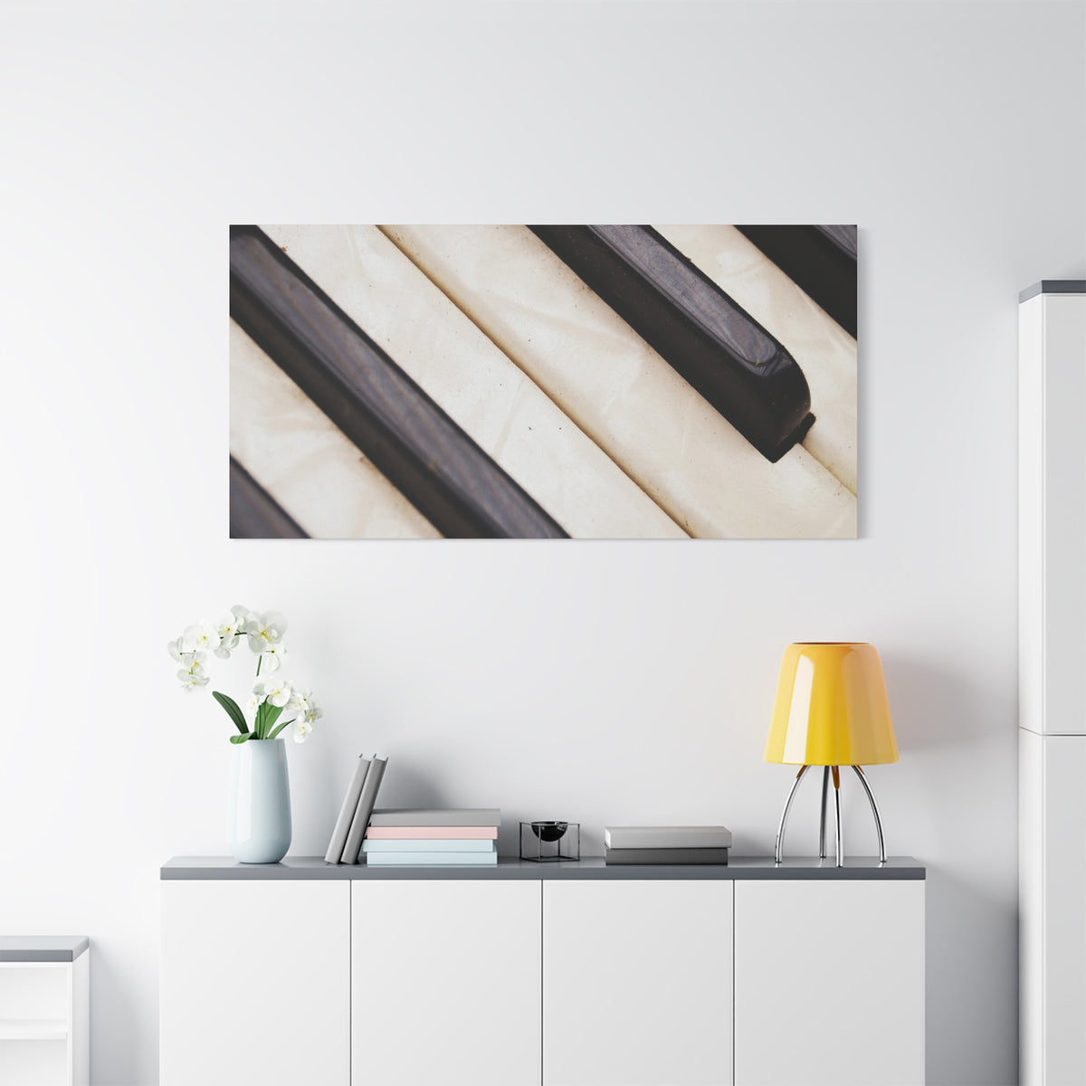 Piano Keys Canvas Wall Art, Music Decor for Home, Perfect Gift for Musicians or Music Lovers