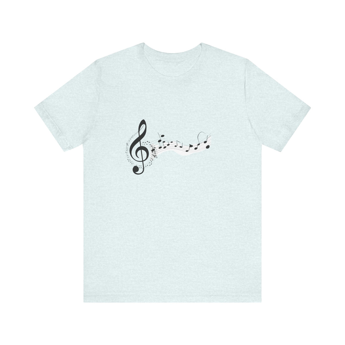 Musical Notes Short Sleeve Tee for Music Lovers