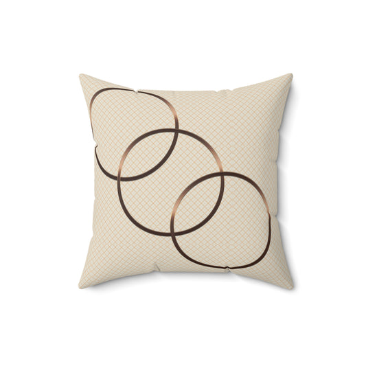 Cozy Decorative Pillow, Spun Polyester Square Cushion, Home Decor Accent, Gift for Housewarming, Stylish Living Room Pillows