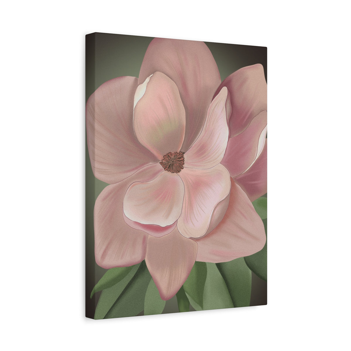 Matte Canvas, Stretched, 1.25" Pink Flowers