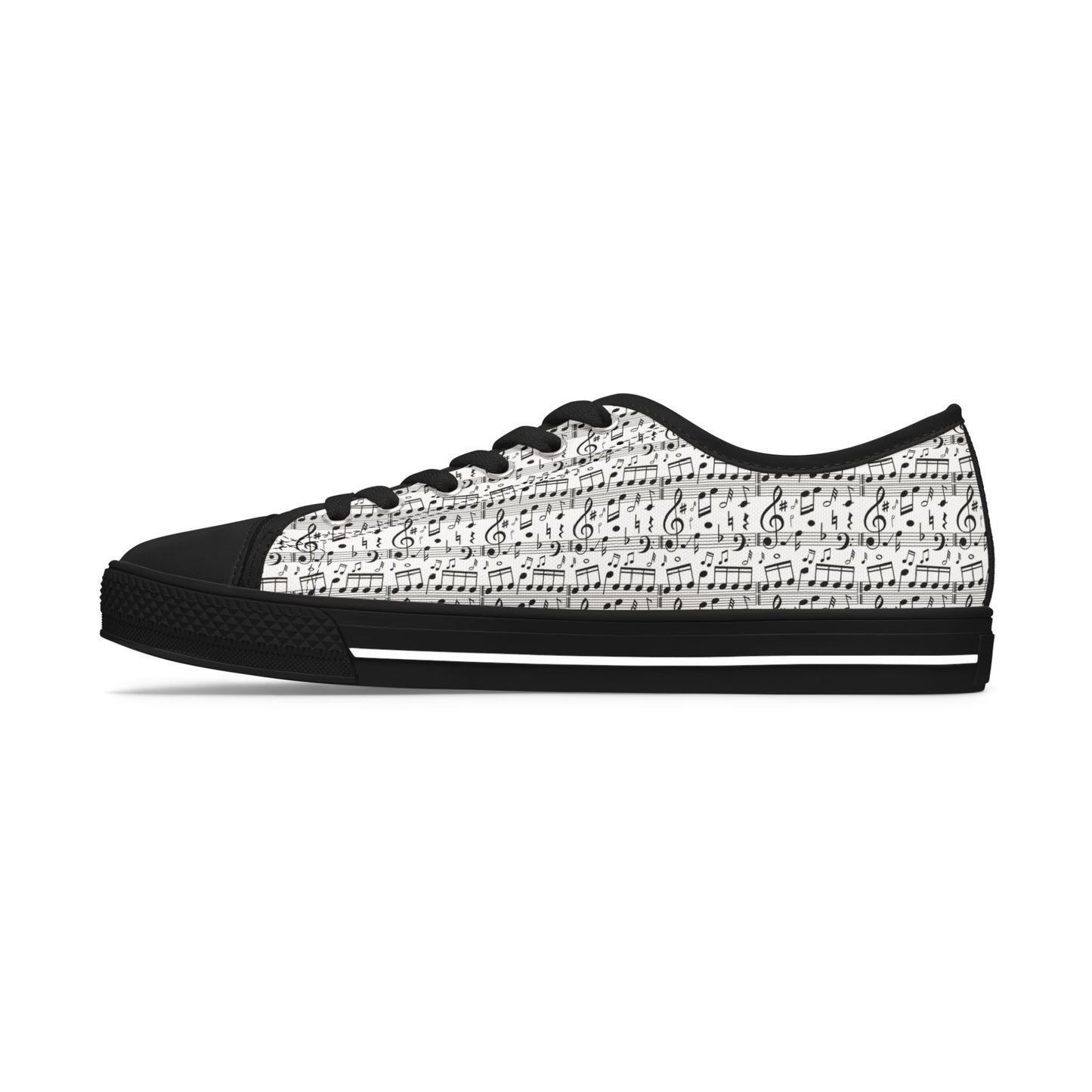 Low Top Sneakers - Musical Notes
