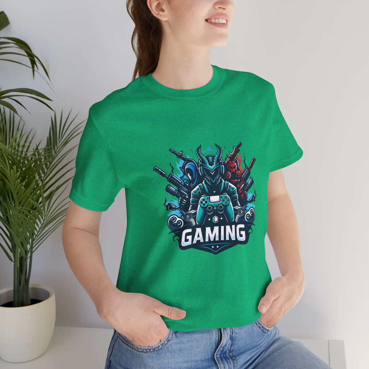 Gaming Controller Emblem Tee — Esports Gamer Graphic T-Shirt