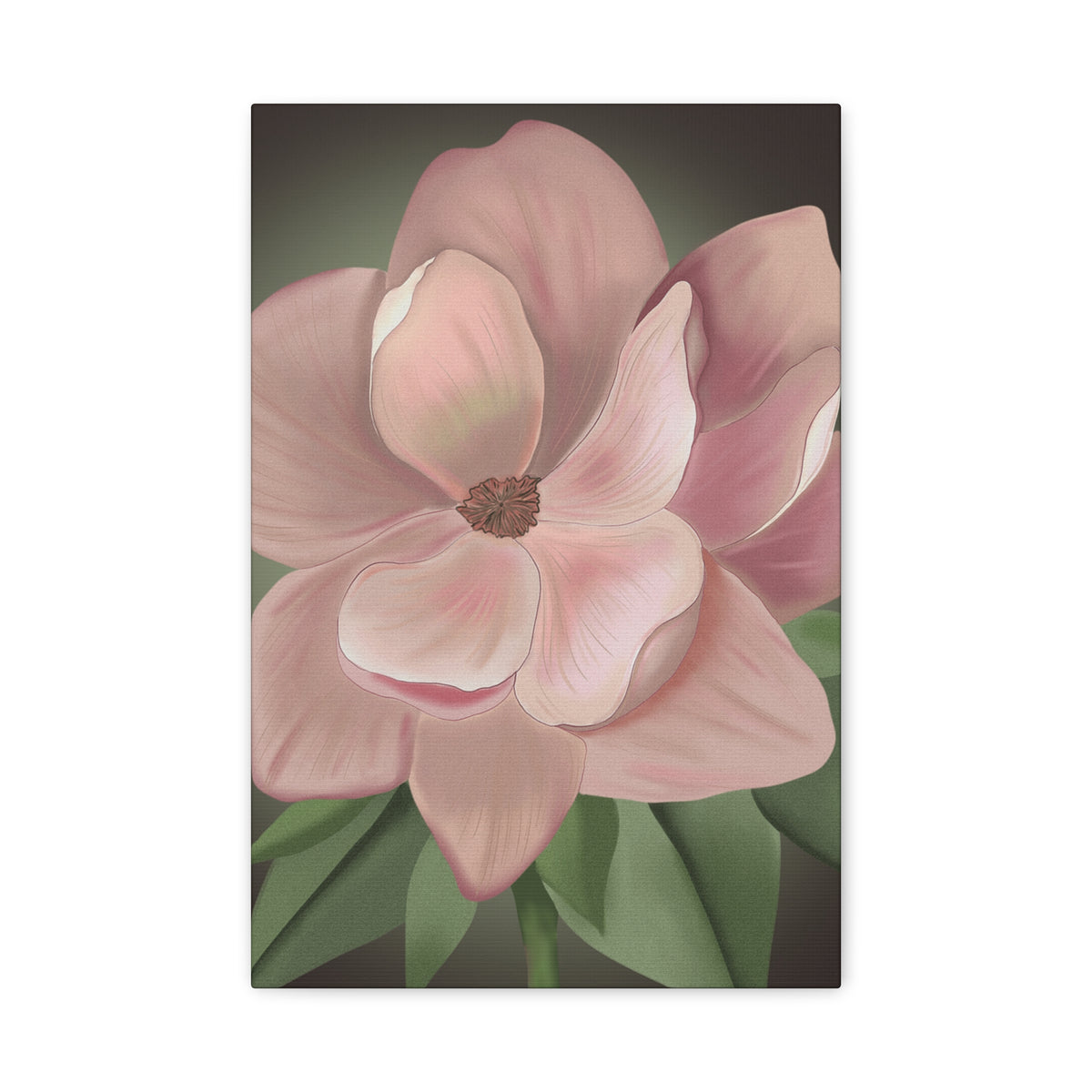 Matte Canvas, Stretched, 1.25" Pink Flowers