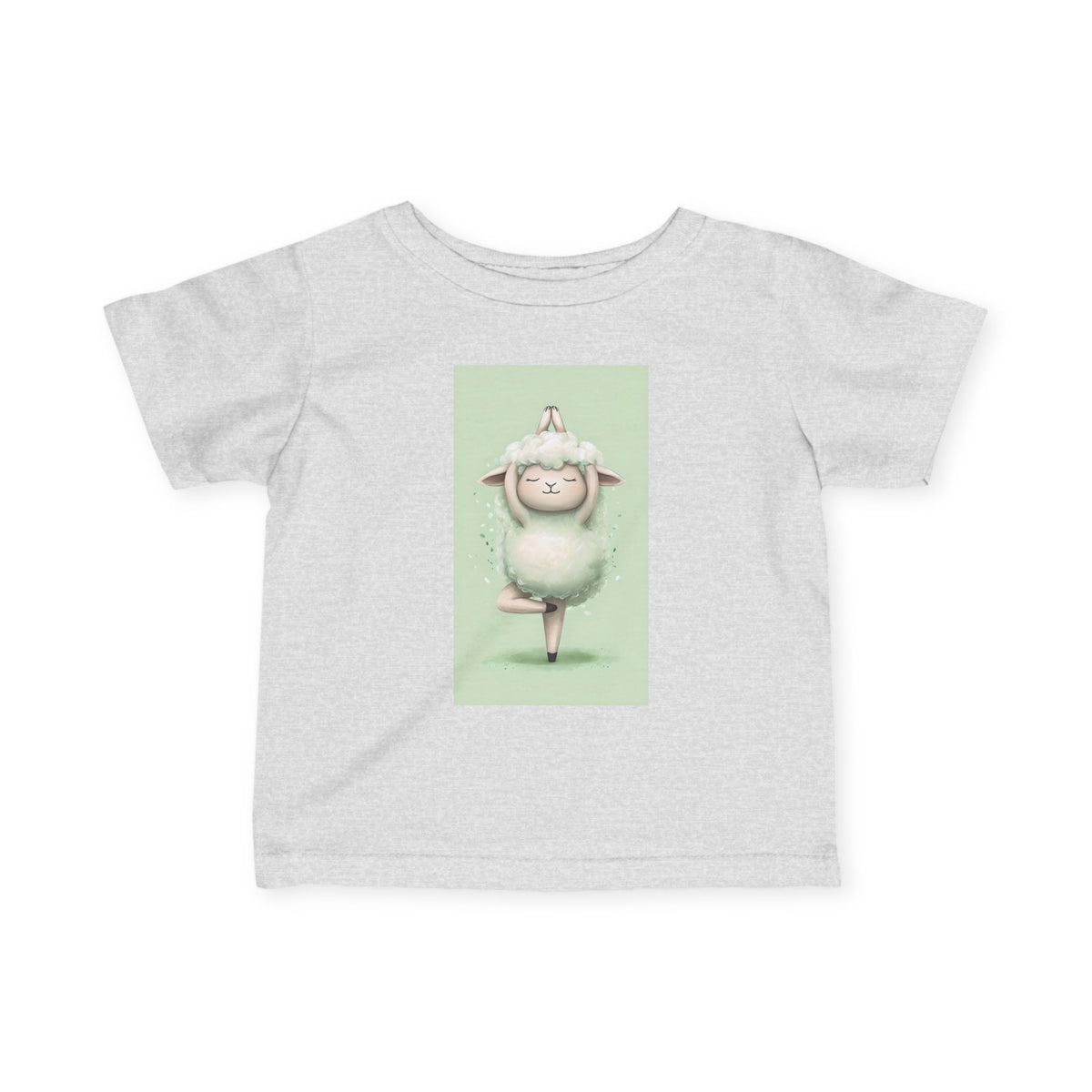 Infant Tee — Cute Ballet Sheep Baby Shirt ("Little Ballerina" Design)