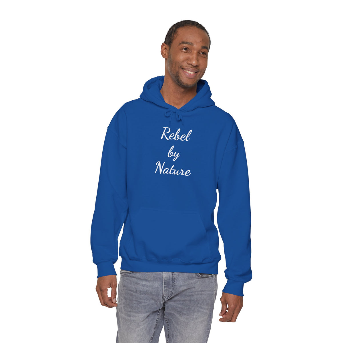 Rebel by Nature Hoodie - Unisex Heavy Blend Sweatshirt for Adventure Lovers