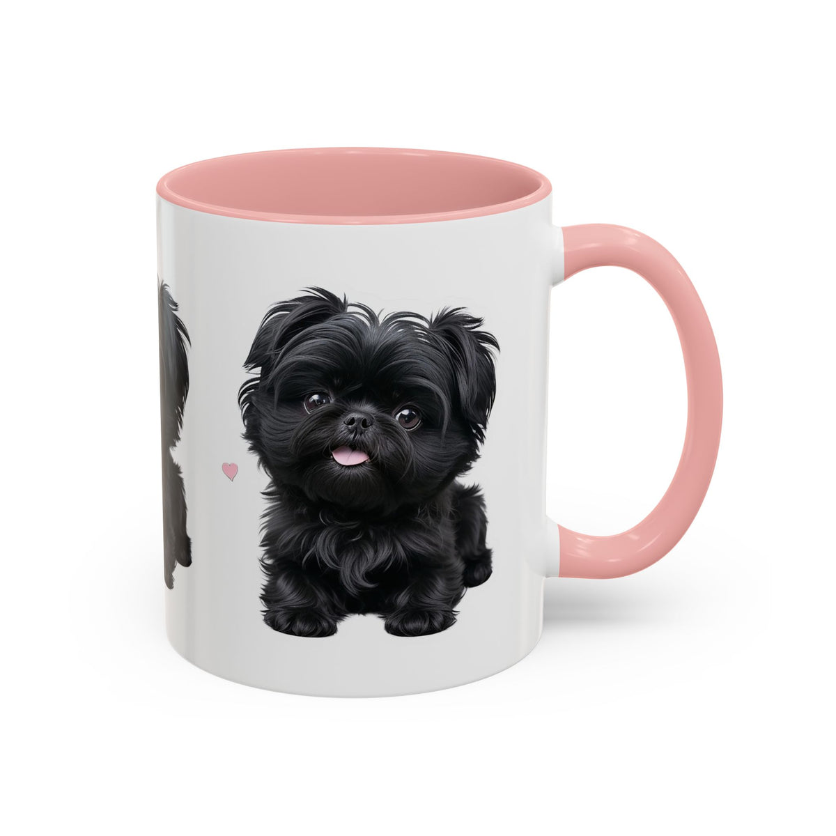Cute Pug Accent Coffee Mug, Pet Lover Gift, Coffee Cup, Dog Mom Mug, Black Dog Ceramic Mug