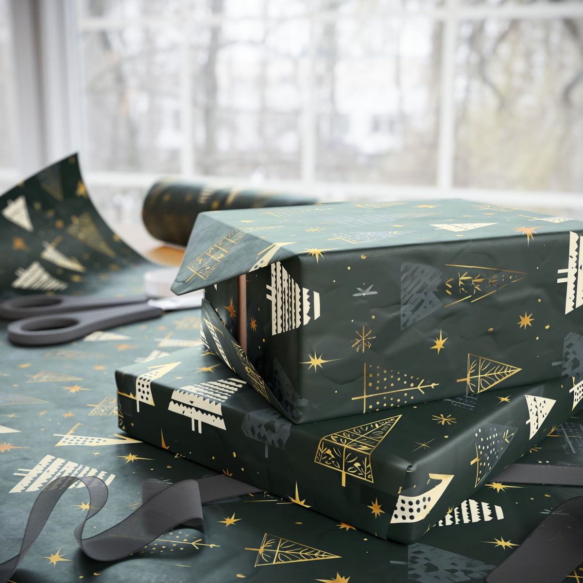 Festive Wrapping Paper - Holiday Gift Wrap, Christmas, Birthdays, Eco-Friendly, Special Occasions