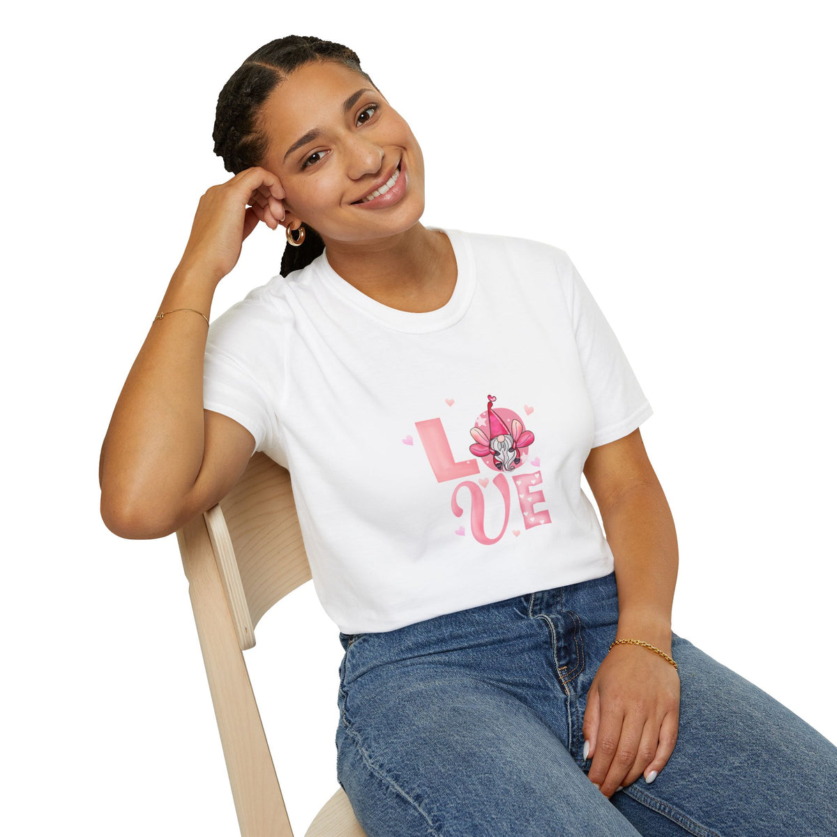 Love Cherry Blossom T-Shirt — Pink Floral "LOVE" Graphic Tee
