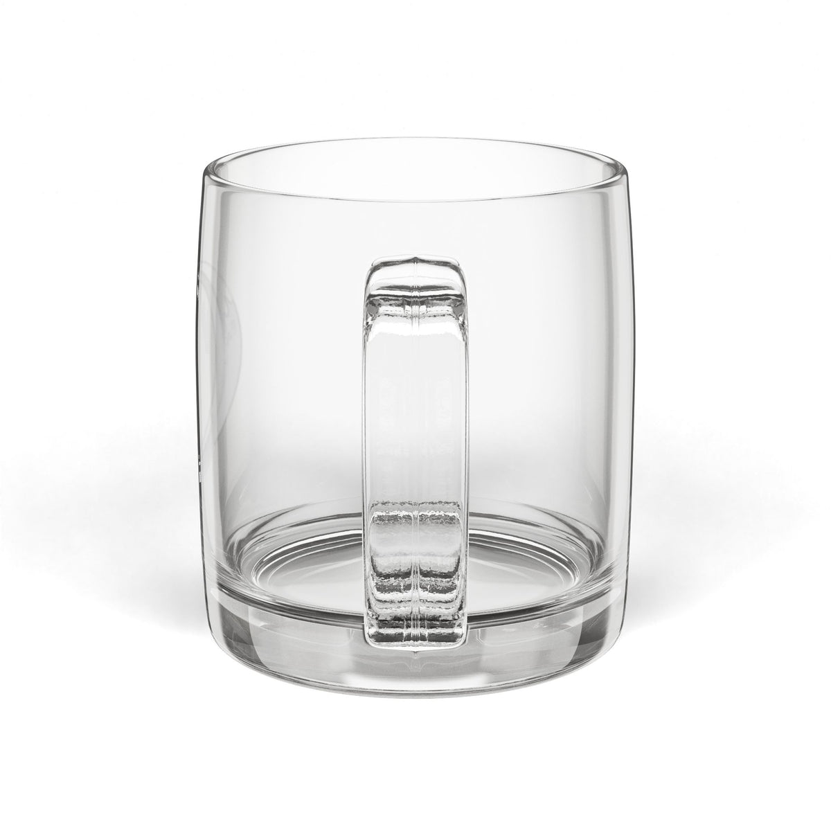 Personalized Engraved Glass Coffee Mug |Letter C