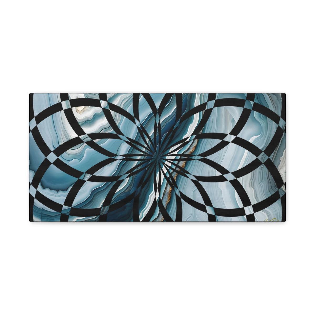 Abstract Geometric Art Canvas Print, Modern Wall