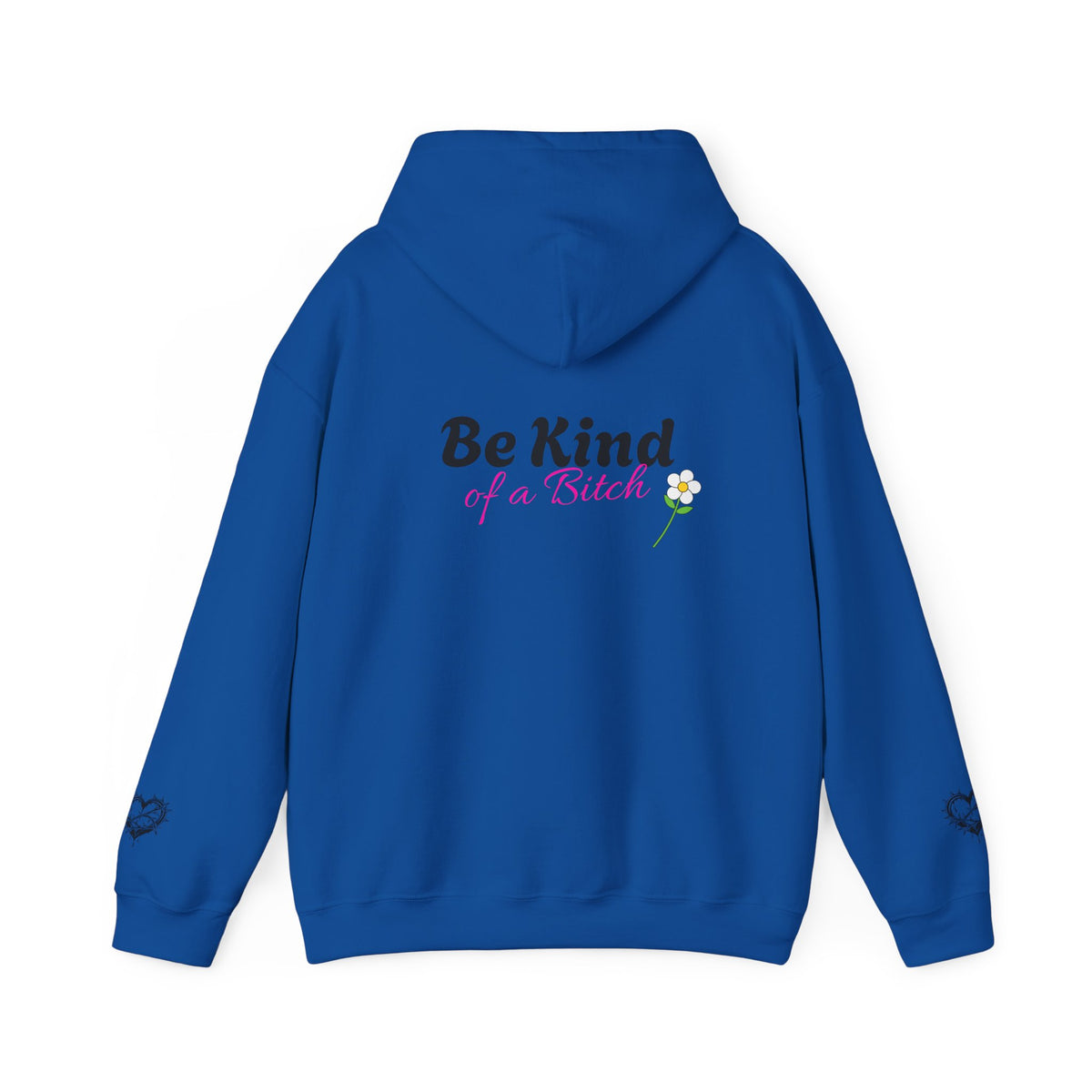 Chic Hooded Sweatshirt with Heart Design - Cozy Streetwear, Perfect Gift for Friends, Casual Style, Empowering Sayings, Unisex Fashion