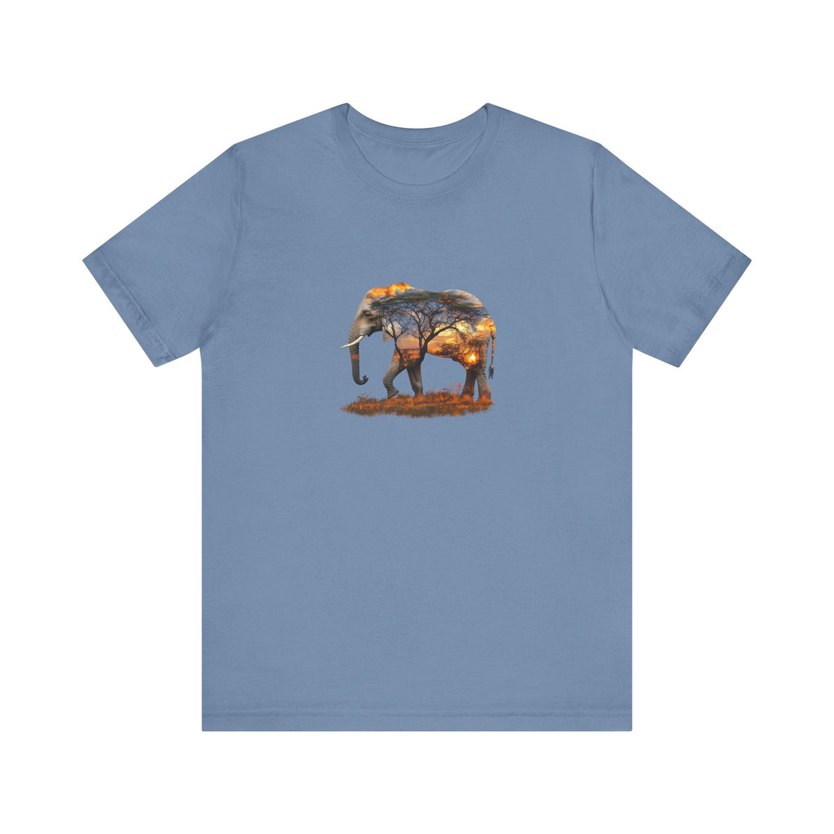 Elephant Sunset Unisex Jersey Tee