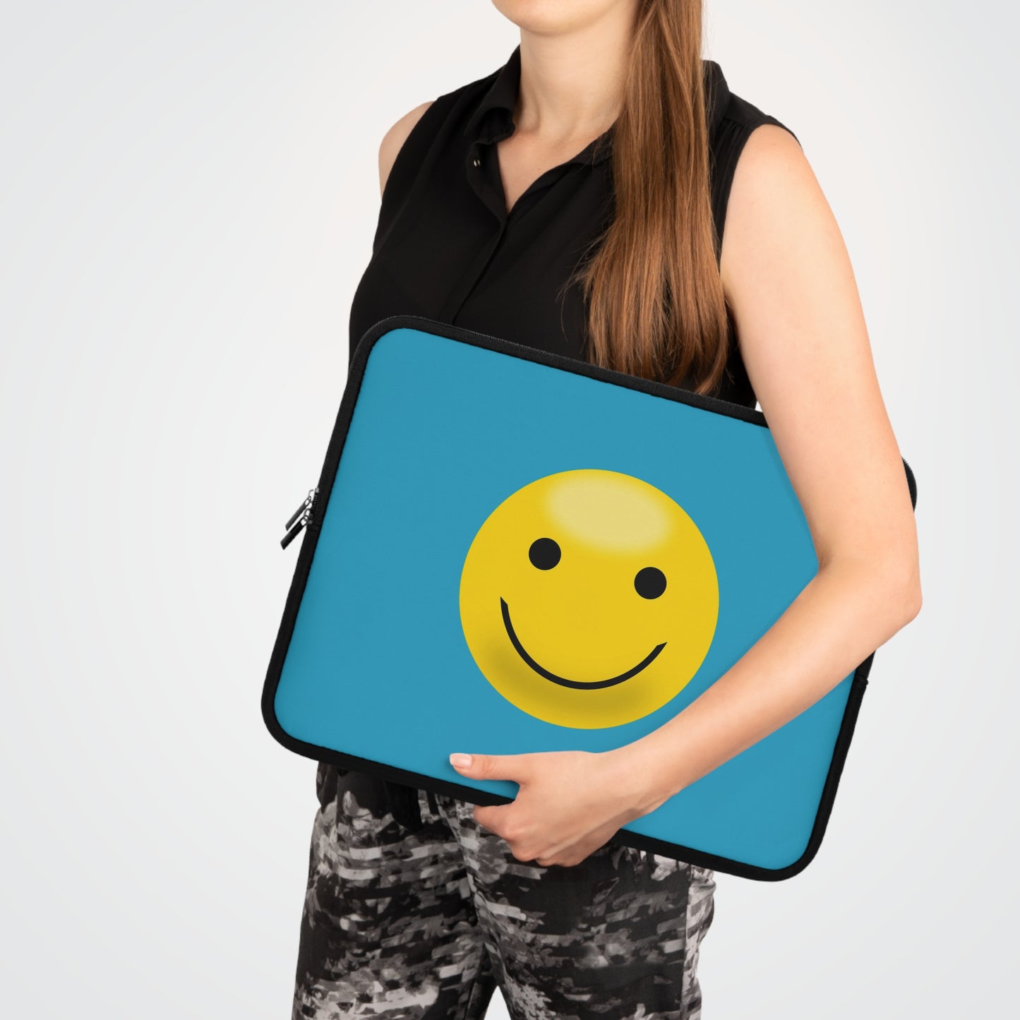 Smiley Face Laptop Sleeve | Cute Laptop Case