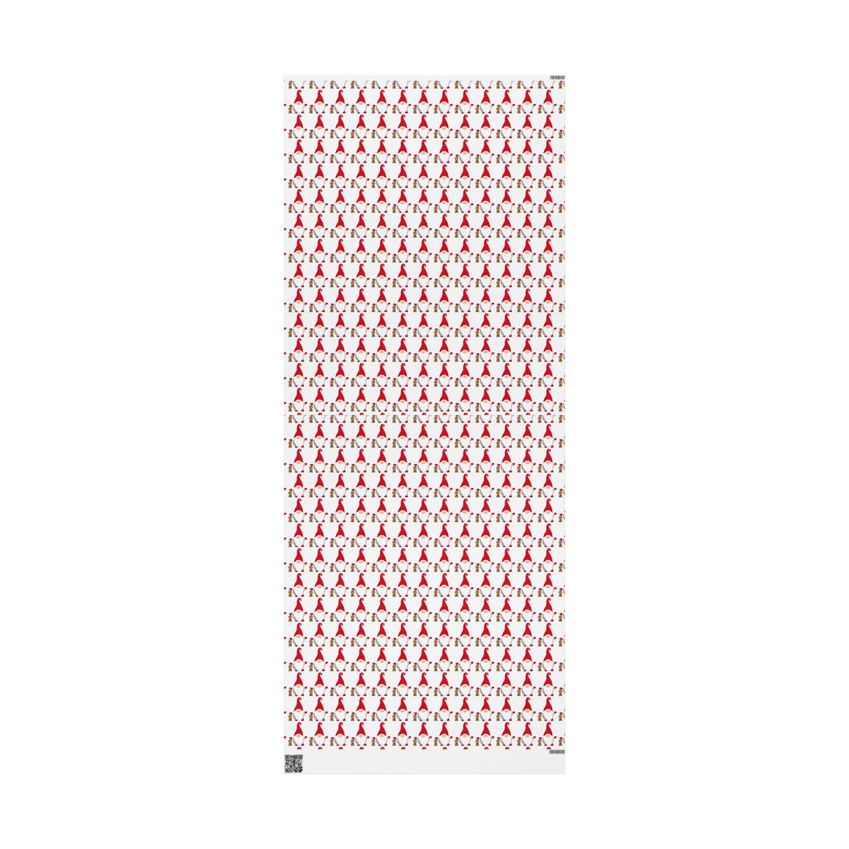 Christmas Gnome Wrapping Paper — Repeating Red Gnome Pattern for Holiday Gift Wrap