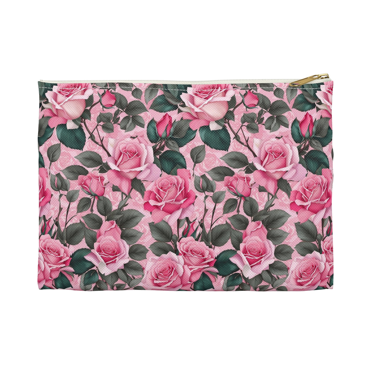 Floral Accessory Pouch - Perfect for Travel, Makeup, and Organizing, Gifts for Her, Bridal Accessories, Rose Pattern Clutch