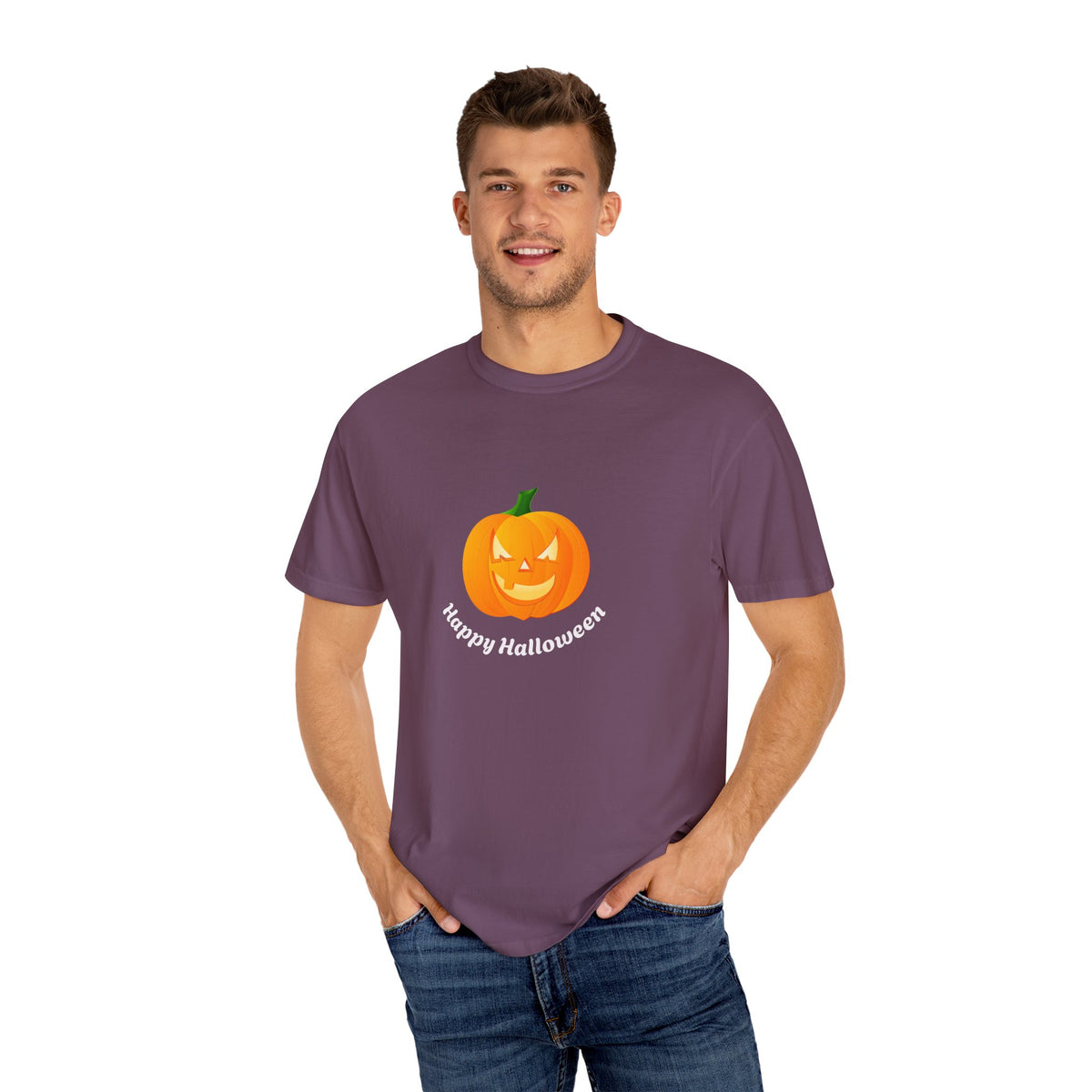 Halloween Pumpkin T-Shirt, Unisex Fall Shirt, Spooky Tee, Autumn Casual Wear, Trick or Treat Costume