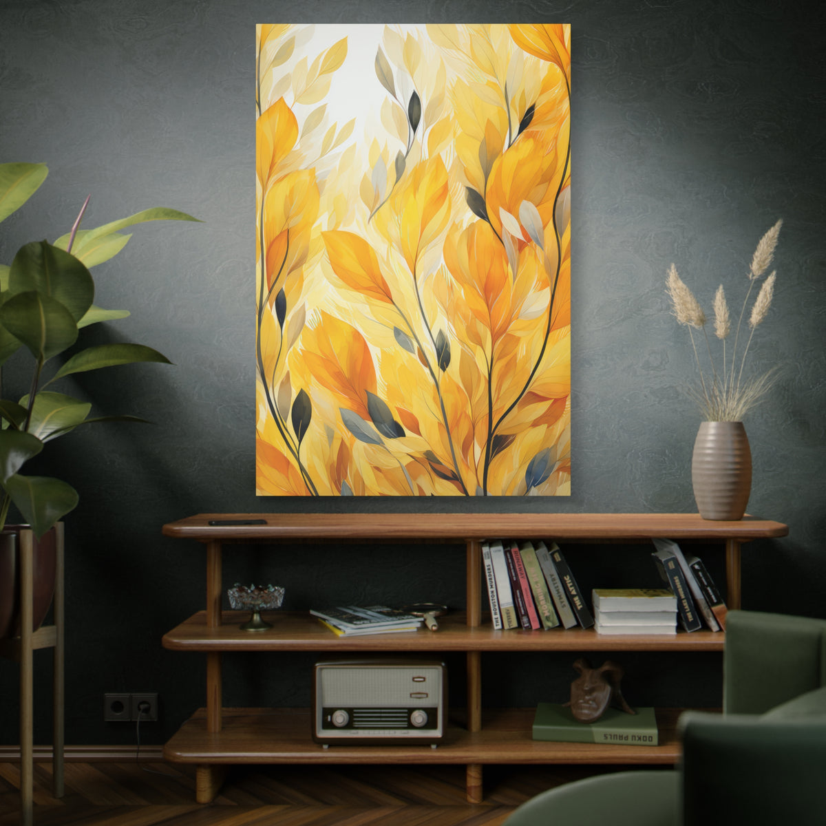 Gorgeous Yellow Matte Canvas Art Print, Stretched, 1.25"