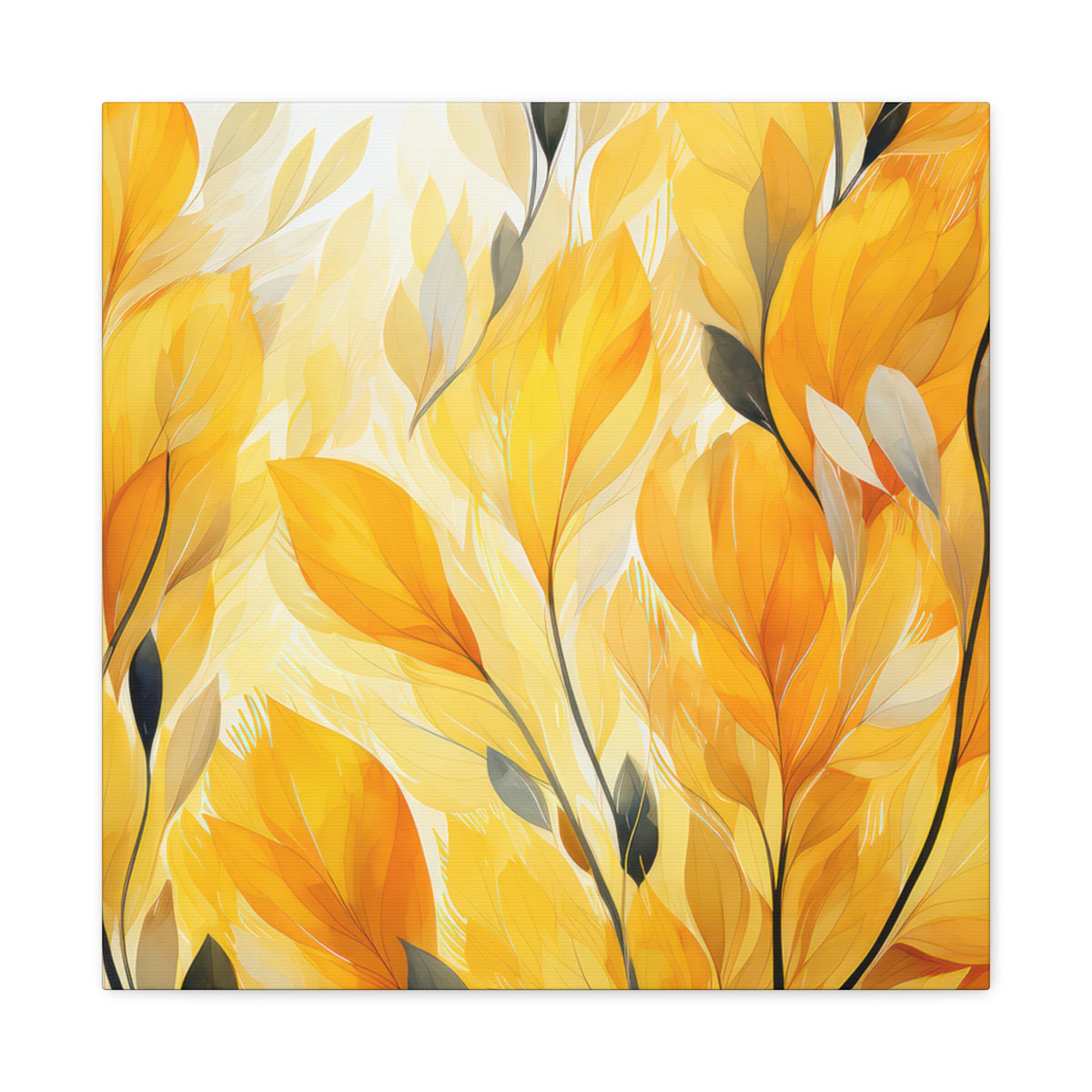 Gorgeous Yellow Matte Canvas Art Print, Stretched, 1.25"