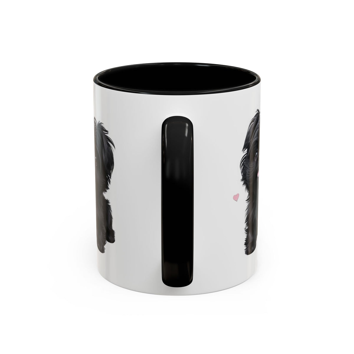 Cute Pug Accent Coffee Mug, Pet Lover Gift, Coffee Cup, Dog Mom Mug, Black Dog Ceramic Mug