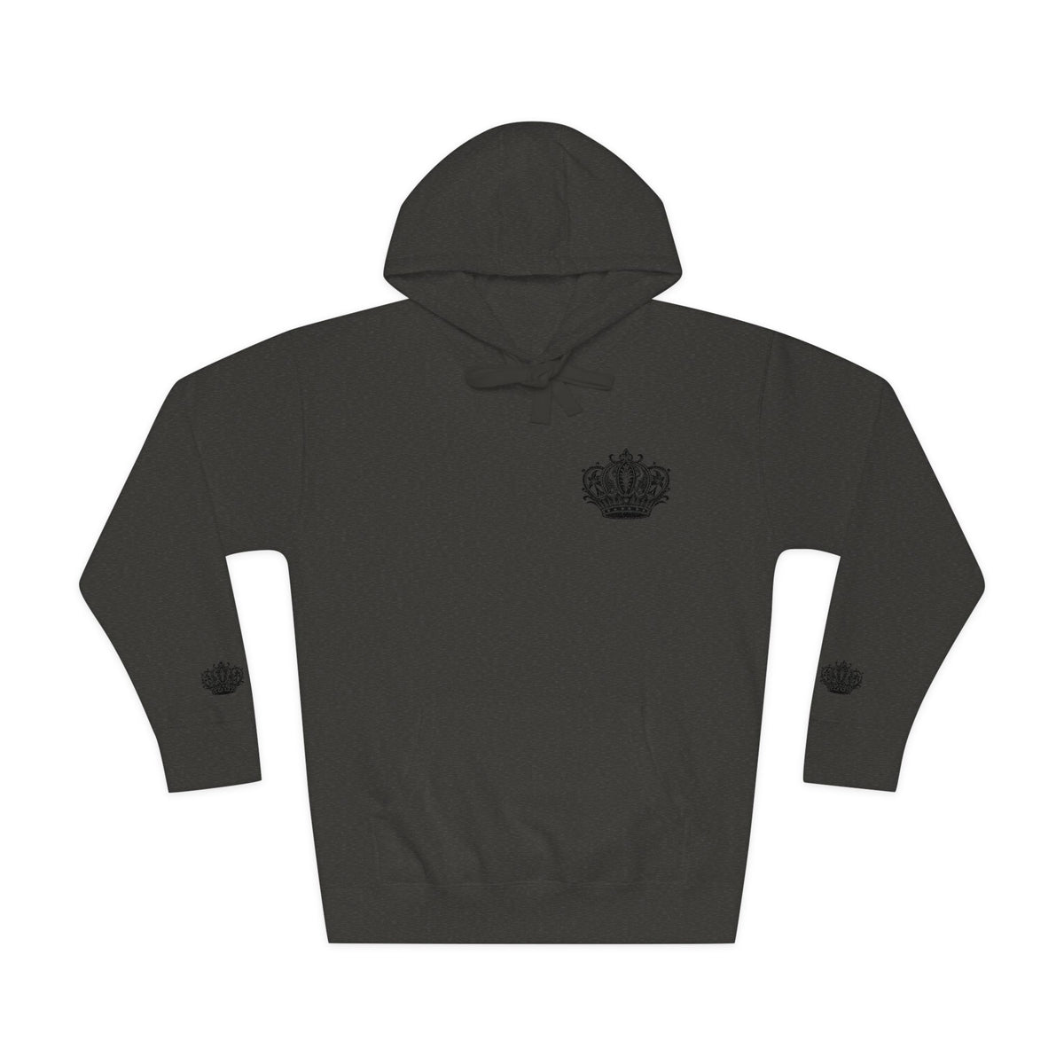 Crown Floral Unisex Fleece Hoodie | Cozy Streetwear, Perfect Gift for Him & Her, Autumn Fashion, Casual Wear, Trendy Outfit