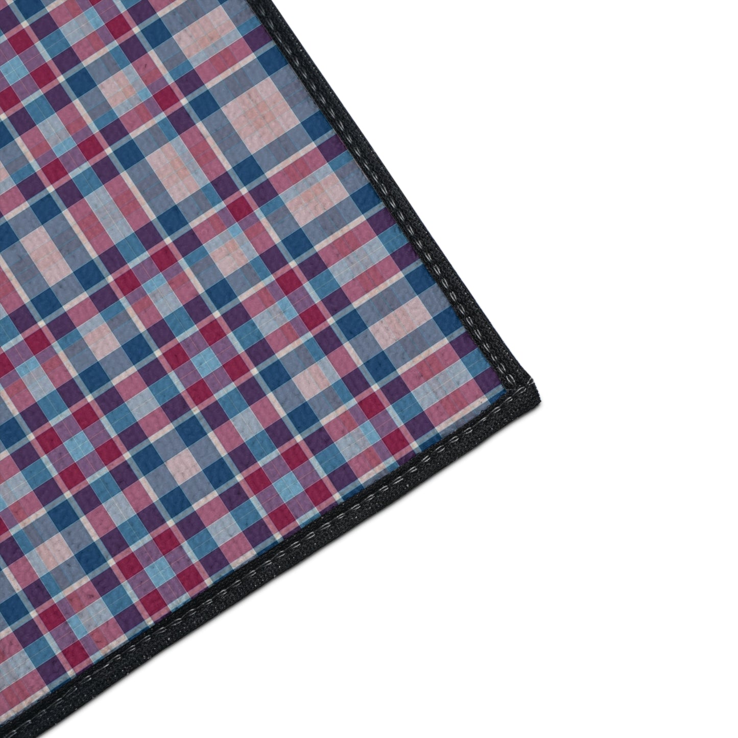 Plaid Heavy-Duty Floor Mat — Durable Non-Slip Rug for Entryway & Garage