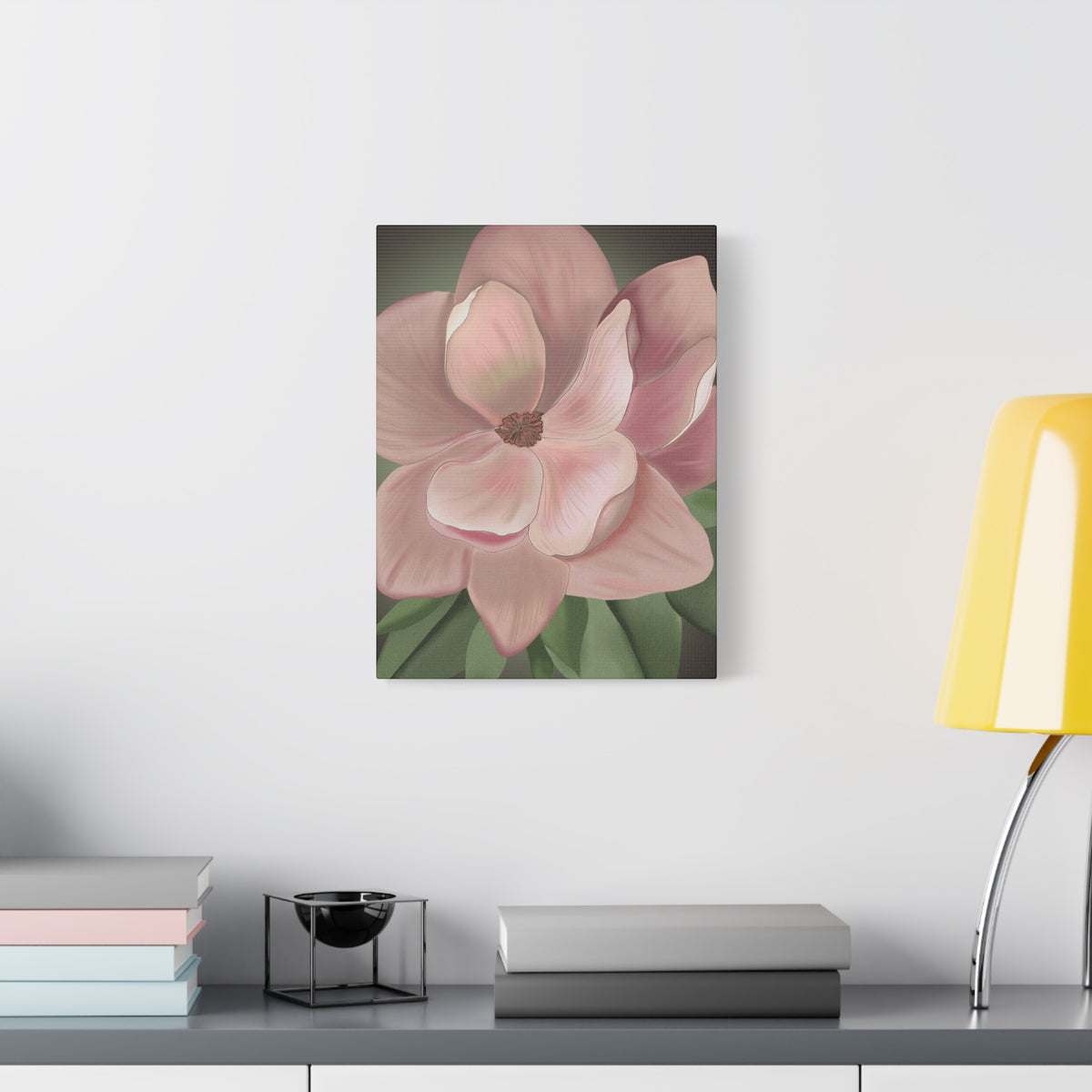 Matte Canvas, Stretched, 1.25" Pink Flowers