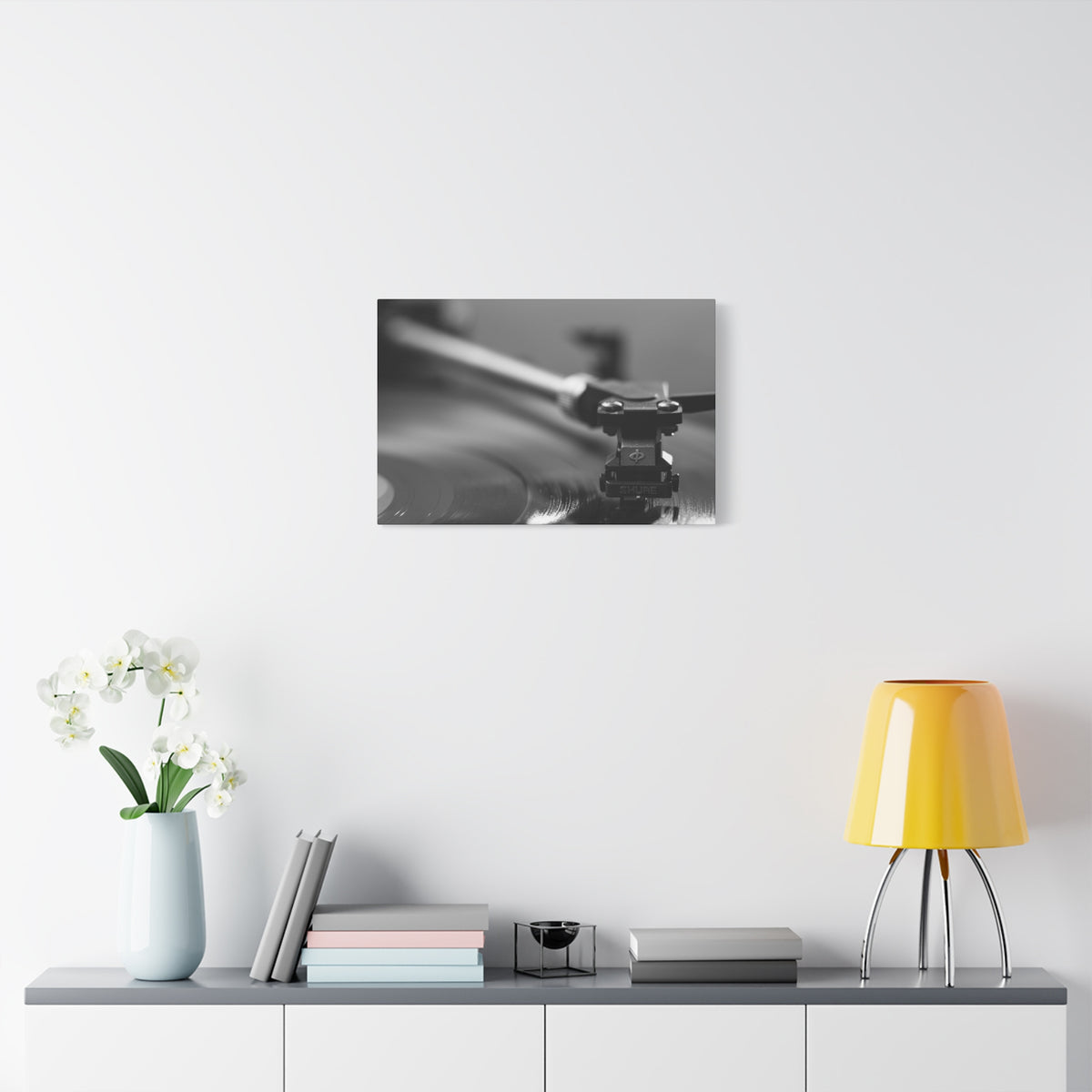 Vinyl Turntable Matte Canvas Print — Stretched 1.25" Wall Art