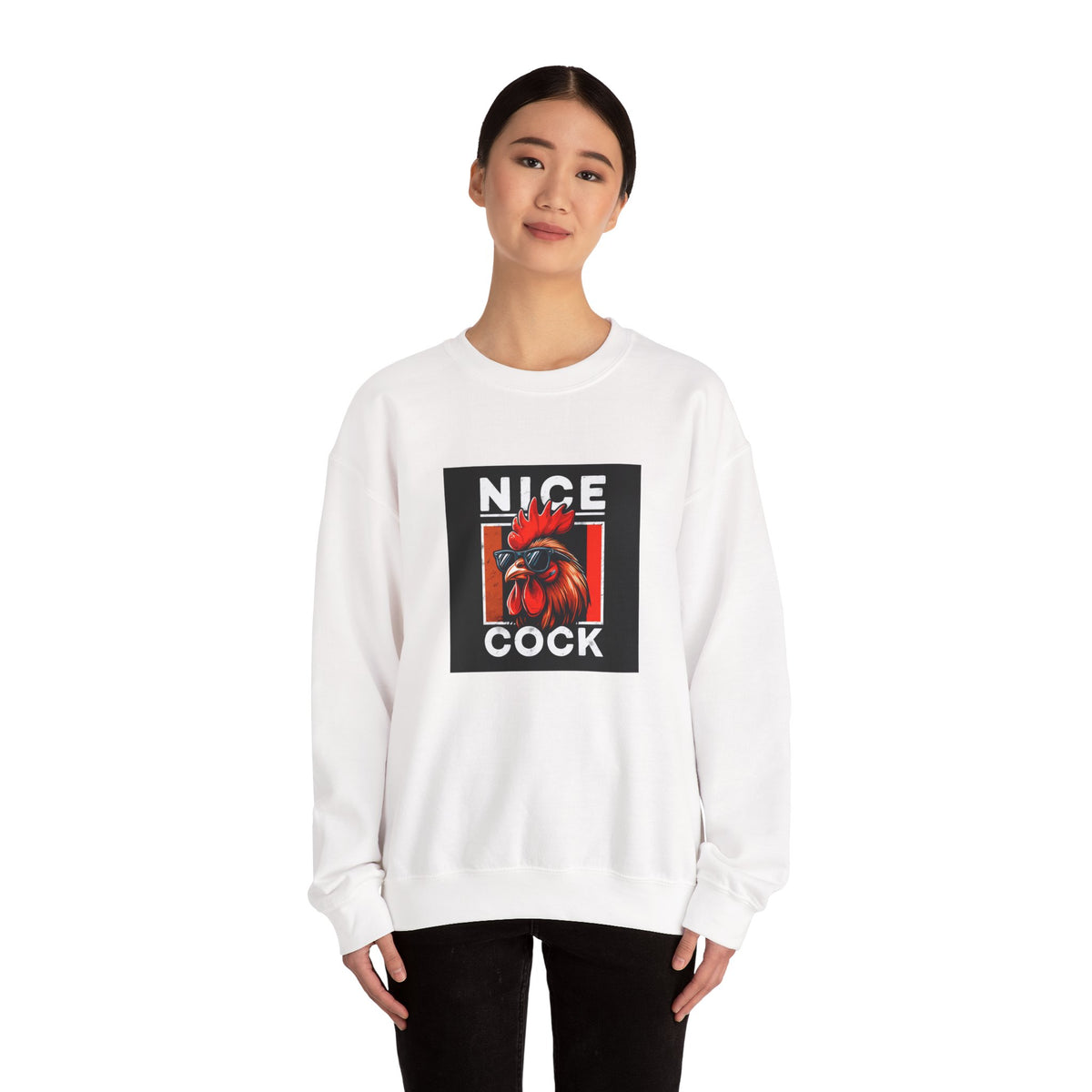 Nice Cock Rooster Crewneck Sweatshirt