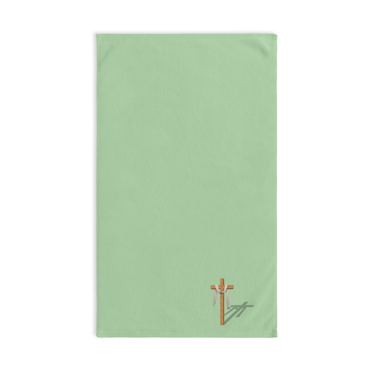 Inspirational Hand Towel with Cross Design, Kitchen Decor, Religious Gift, Faith-Based Home Accents, Easter, Housewarming